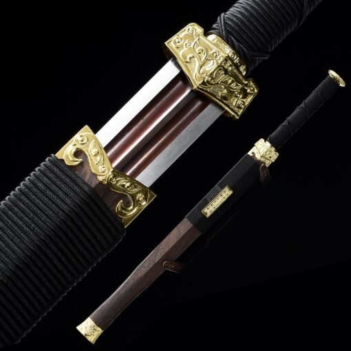 han sword handmade pattern steel red blade chinese han dynasty sword with