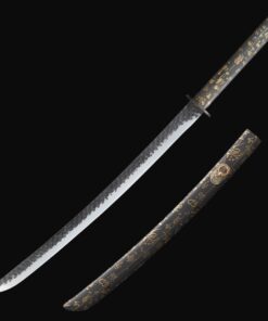 hand forged wakizashi hand forged chinese character retro theme fully 2