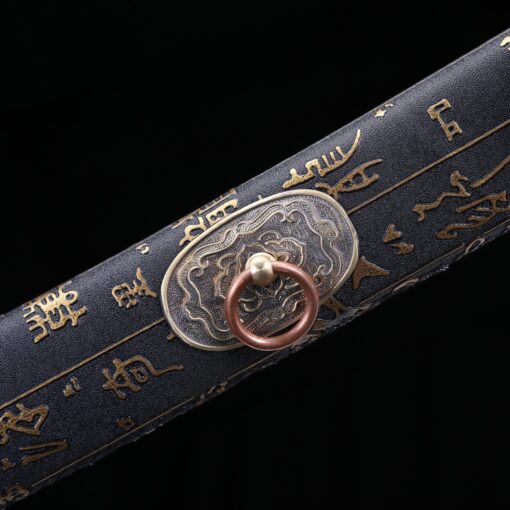 hand forged wakizashi hand forged chinese character retro theme fully 6