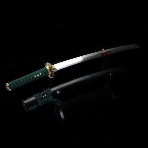 handcrafted wakizashi with folded melaleuca steel clay tempered blade 1 8