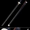 japanese straight sword handmade japanese straight sword with black blade