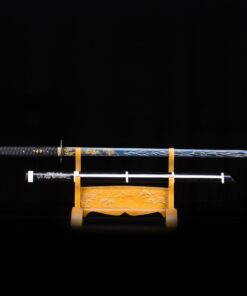 japanese straight sword handmade japanese straight sword with blue 9