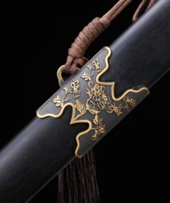 jian sword handmade blackwood bamboo theme manganese steel song dynasty 7