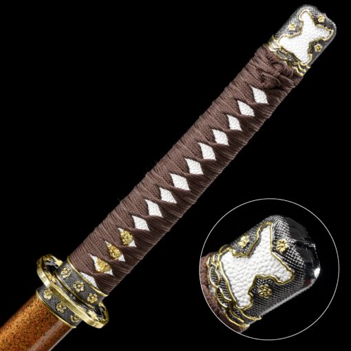 kodachi sword handmade japanese tachi odachi sword pattern steel full tang 7