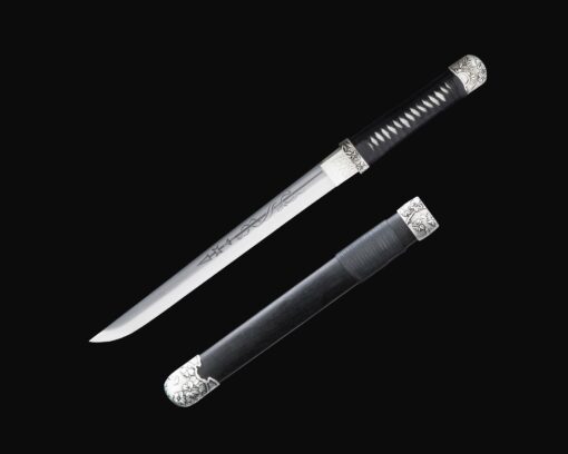 modern short sword handmade stainless steel real japanese short hamidashi 1