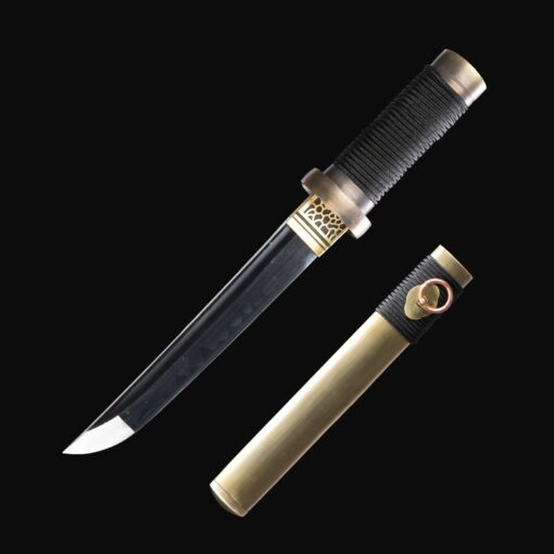 modern tanto handmade japanese tanto swords with copper scabbard truekatana 2