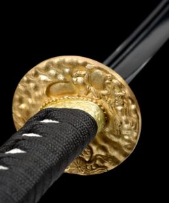 naginata sword handmade japanese naginata sword full tang with black 2