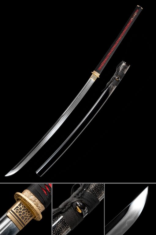 naginata sword handmade japanese naginata sword pattern steel full tang scaled