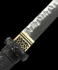 ninja sword handcrafted full tang japanese ninja sword damascus steel with 4