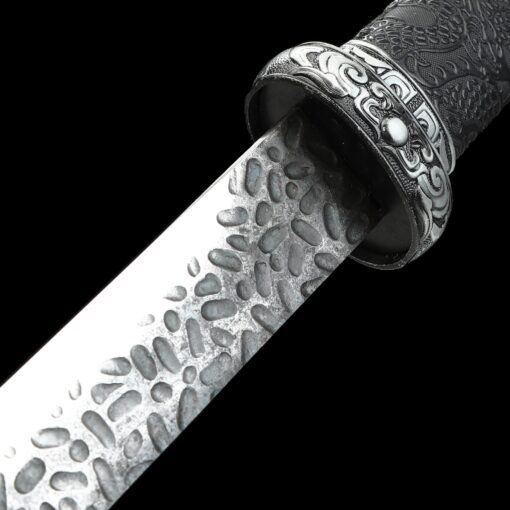 ninjato handmade japanese ninja sword 1090 carbon steel with hand hammered 1