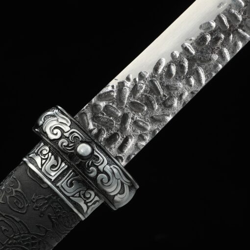 ninjato handmade japanese ninja sword 1090 carbon steel with hand hammered 2