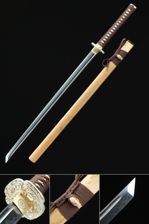 ninjato sword handmade japanese chokuto ninjato sword t10 carbon steel real scaled