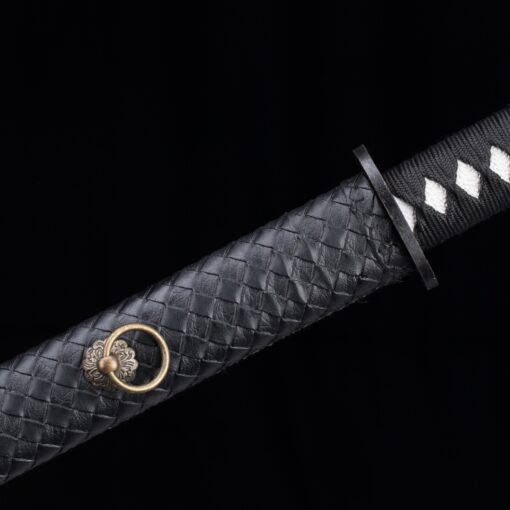 ninjato sword handmade japanese chokuto ninjato sword with black blade 1 5