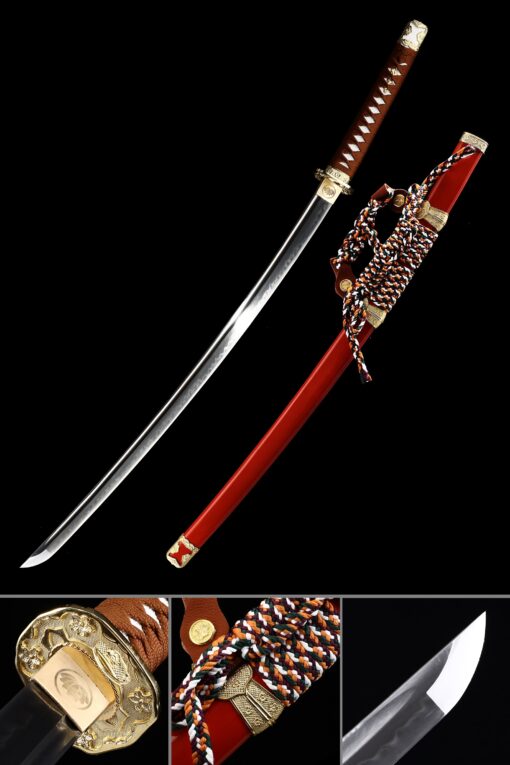 nodachi sword handmade japanese tachi odachi sword t10 folded clay tempered scaled