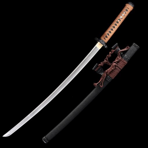 odachi sword handmade japanese tachi odachi sword pattern steel with black 2