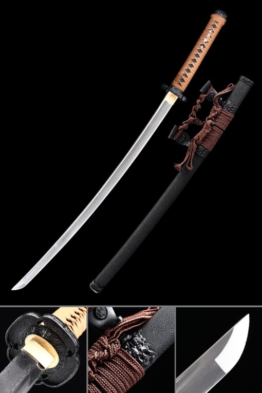 odachi sword handmade japanese tachi odachi sword pattern steel with black scaled