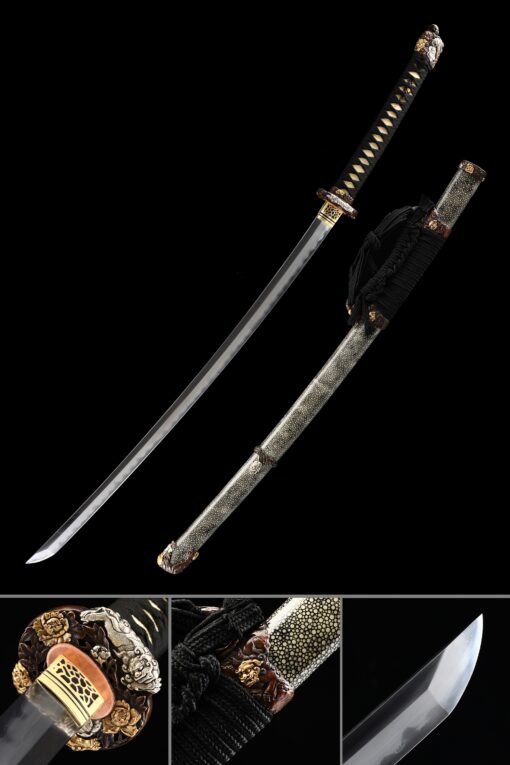 odachi sword japanese tachi odachi sword with t10 folded clay tempered 1 scaled