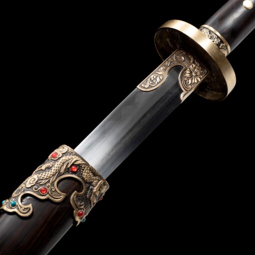 qing dao sword high performance chinese qing dynasty sword with black wood 3