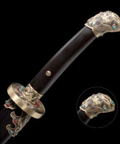 qing dao sword high performance chinese qing dynasty sword with black wood 4