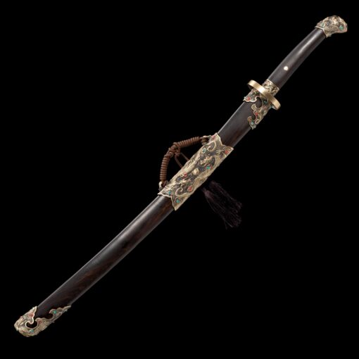 qing dao sword high performance chinese qing dynasty sword with black wood 6