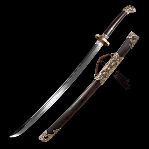 qing dao sword high performance chinese qing dynasty sword with black wood 7