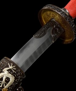 qing dao sword high performance chinese qing dynasty sword with red rayskin 3