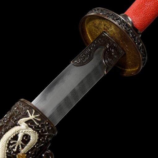 qing dao sword high performance chinese qing dynasty sword with red rayskin 3