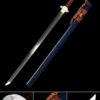 real ninja sword handmade japanese ninjato ninja sword real hamon with blue