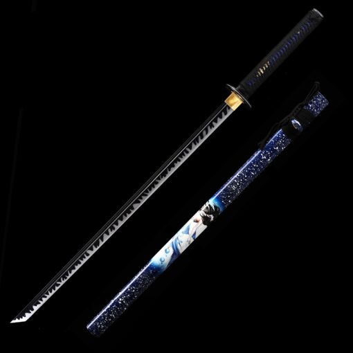 real ninja sword handmade japanese ninjato ninja sword with black blade 1 2