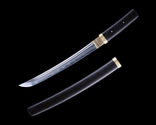 shirasaya tanto handmade japanese shirasaya tanto sword damascus steel 1 1