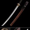 short blade katana handmade japanese wakizashi sword damascus steel with