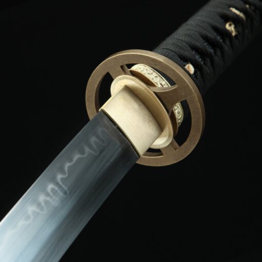 short blade katana small katana handmade wakizashi sword t10 folded clay 3