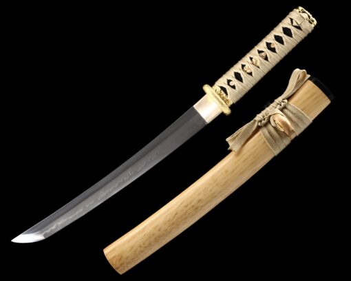 short katana handmade japanese tanto sword real hamon truekatana 1