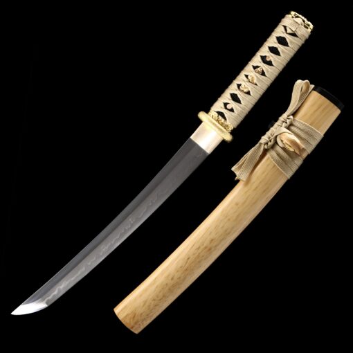 short katana handmade japanese tanto sword real hamon truekatana 2