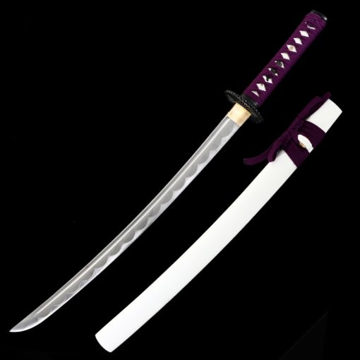 short katana handmade japanese wakizashi sword 1045 carbon steel full tang 2