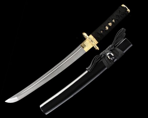 short samurai sword handmade pattern steel sharpening blade japanese tanto 1