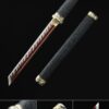 short straight sword handmade japanese hamidashi tanto sword with red blade