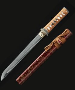 short sword handmade japanese short tanto sword t10 carbon steel real hamon 2