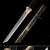 short sword handmade japanese short tanto sword with brown scabbard