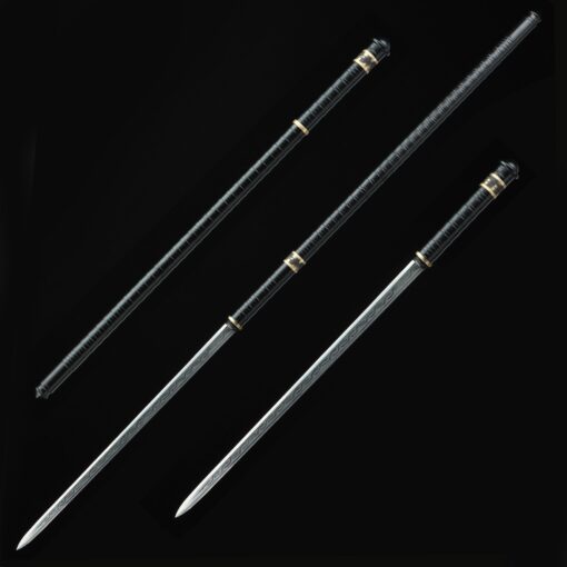 spear sword handmade ninjato expandable spear sword 1045 carbon steel extra 2