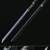 straight edge sword handmade japanese straight edge sword with blue blade