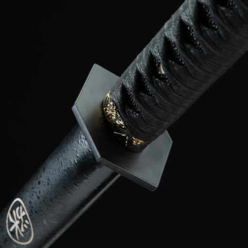 straight edge sword handmade japanese straight edge sword with blue blade 1 5