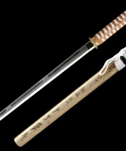 straight edge sword handmade japanese straight edge sword with golden 1