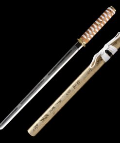 straight edge sword handmade japanese straight edge sword with golden 2