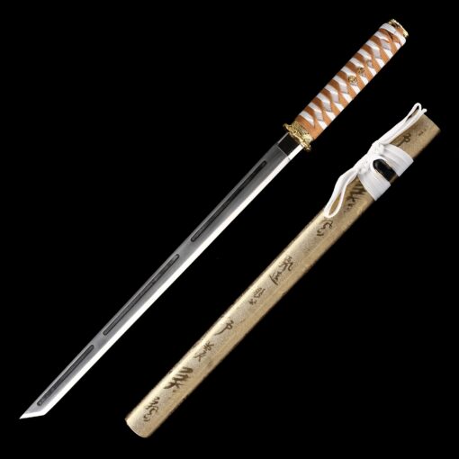 straight edge sword handmade japanese straight edge sword with golden 2