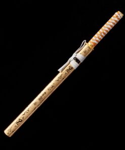 straight edge sword handmade japanese straight edge sword with golden 4