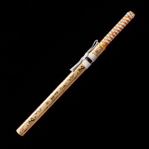 straight edge sword handmade japanese straight edge sword with golden 4