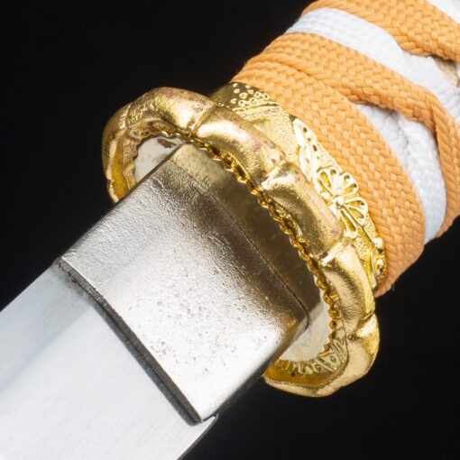 straight edge sword handmade japanese straight edge sword with golden 8