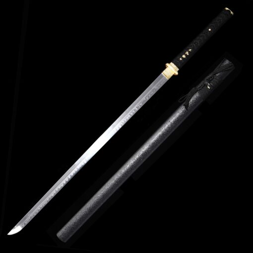 straight katana handmade chokuto ninjato sword t10 carbon steel real hamon 2