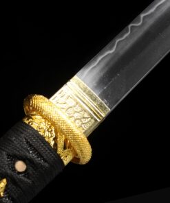 straight katana handmade chokuto ninjato sword t10 carbon steel real hamon 5